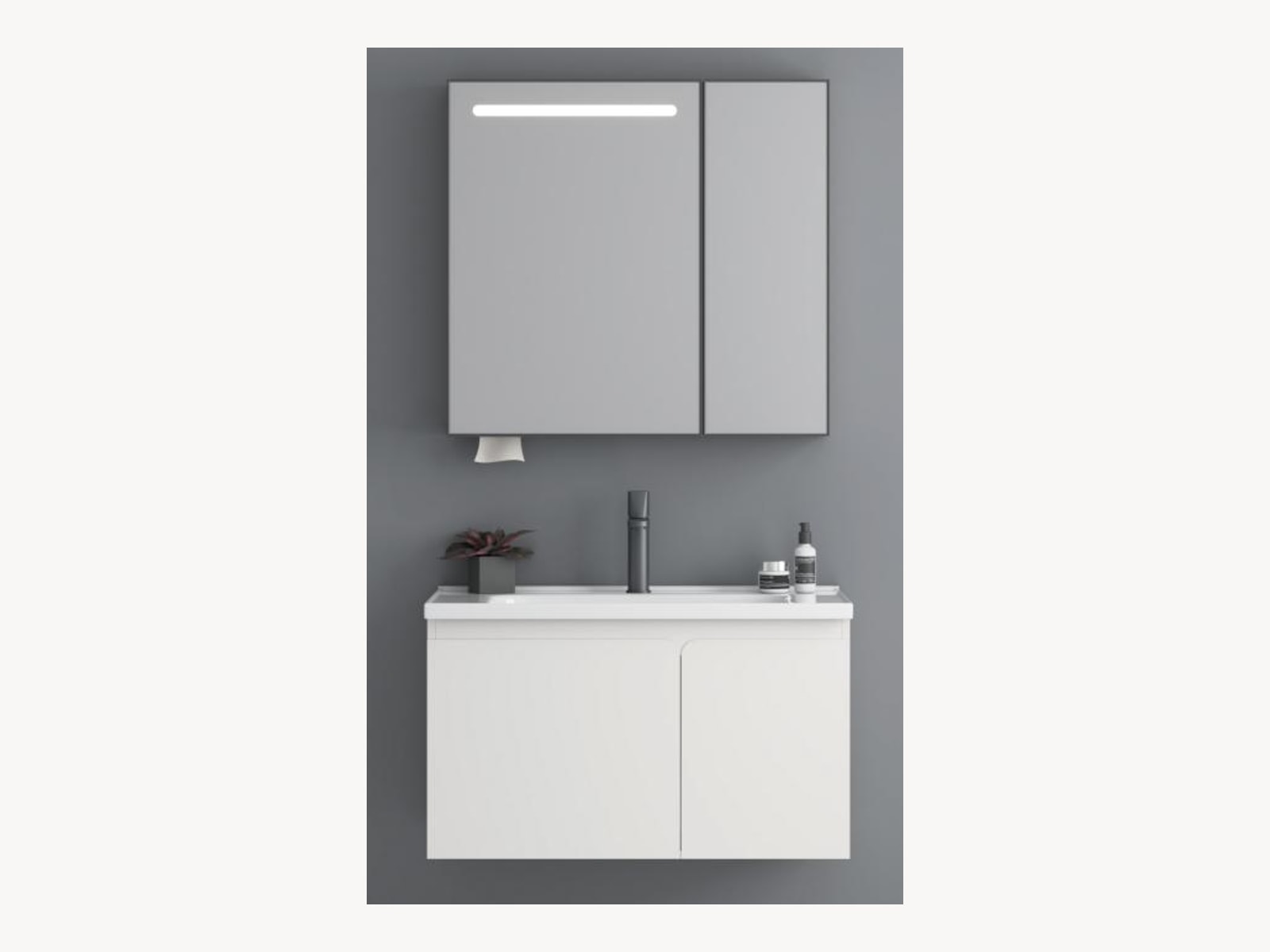 Vittoria Set Lavaman + Pasqyrë 80×47 (WC06-80L)