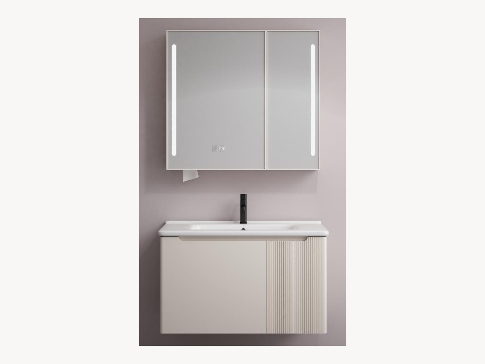 Vittoria Set Lavaman + Pasqyrë CREME 80×47 (PC78-80L) – foto 1