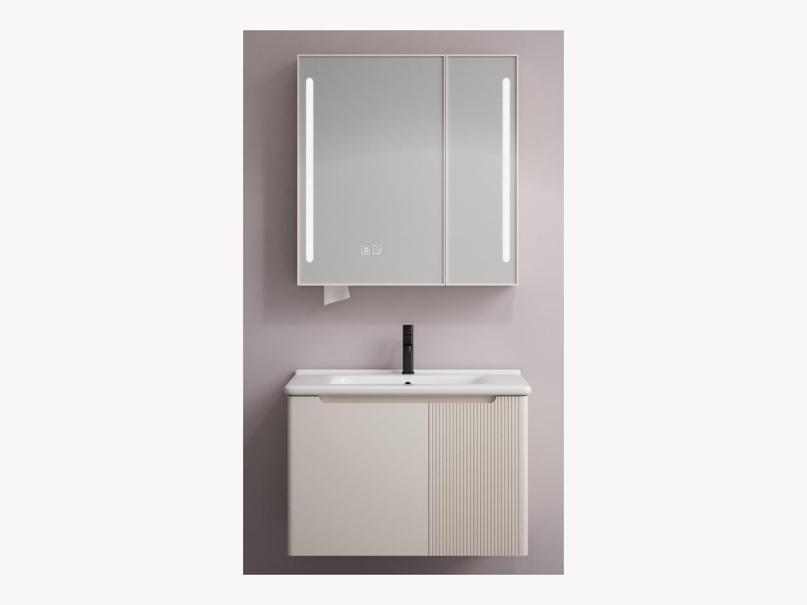 Vittoria Set Lavaman + Pasqyrë CREME 70×47 (PC78-70L) – foto 1