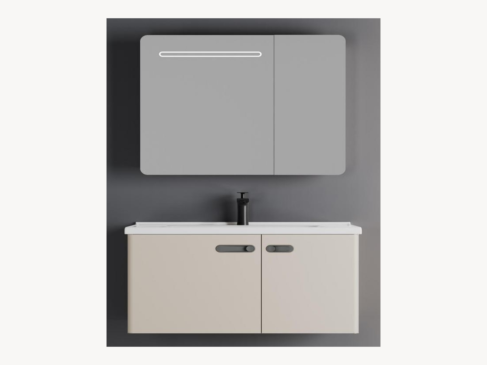 Vittoria Set Lavaman + Pasqyrë NUDE 60×48 (DC20-60L) – foto 1